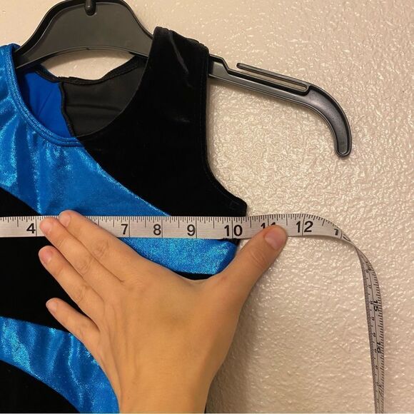 WEISSMAN Balera Dance gymnastics Racerback Velvet Swish Leotard V11718 XSC 4/5 - Picture 5 of 9